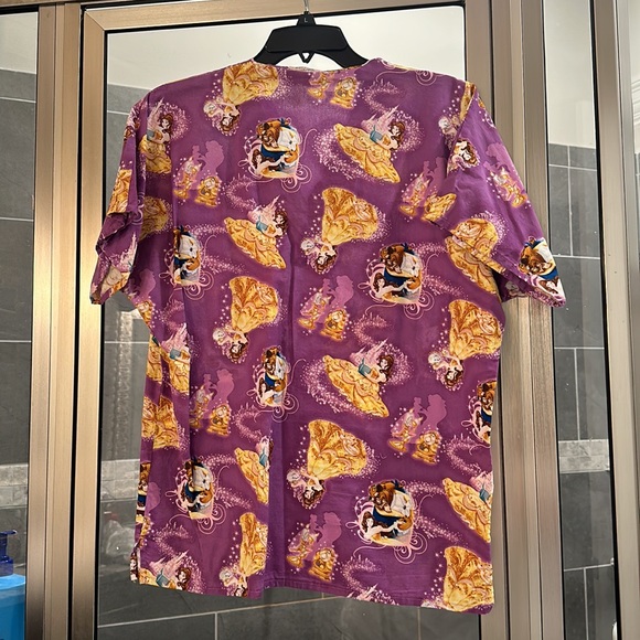 Beauty and the Beast Scrub Top - Picture 2 of 2